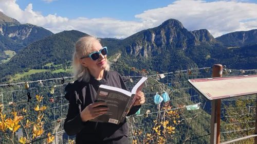 La scrittrice Bruna Spagnuolo in montagna